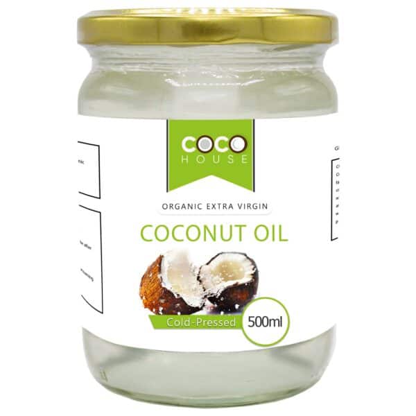 COCO HOUSE ORGANIC EXTRA VIRGIN COCONUT OIL GLASS JAR